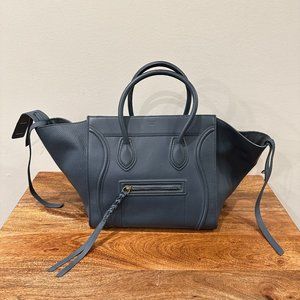 CELINE Medium Phantom Luggage Tote, Blue/Grey, EUC